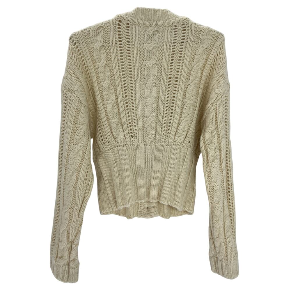 L'Academie Cozy Beige Eleni Cardigan Size XS - Picture 3 of 4